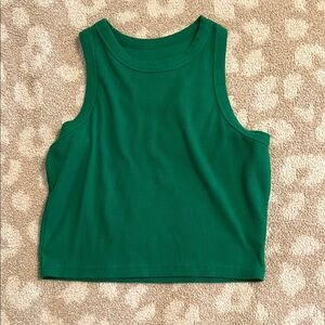 Green Sleeveless Women's Top